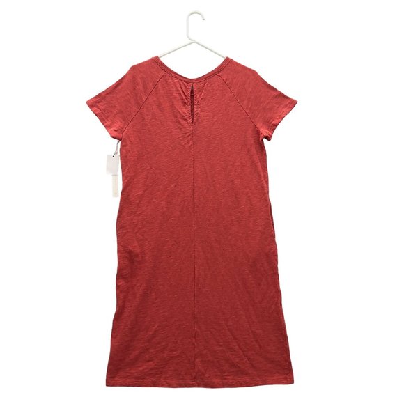 NEW CASLON Cotton Scoop Neck Short Sleeve Raglan T-shirt Dress Size Medium 0026 - Picture 3 of 12